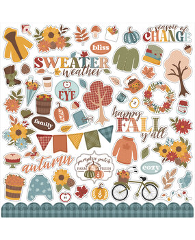 Echo Park Sweater Weather 12x12 Inch Element Sticker (SW381014)