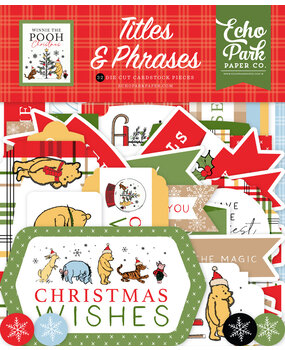 Echo Park Winnie The Pooh Christmas Titles & Phrases (WPC386032)