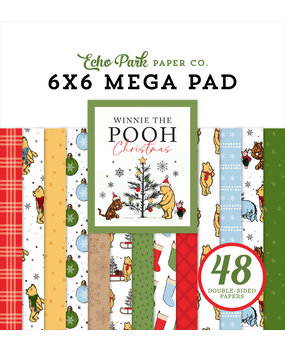 Echo Park Winnie The Pooh Christmas 6x6 Inch Cardmakers Mega Pad (WPC386031)