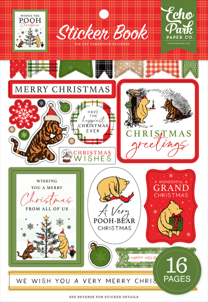 Echo Park Winnie The Pooh Christmas Sticker Book (WPC386029)