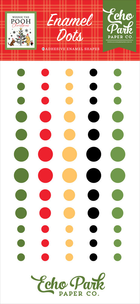 Echo Park Winnie The Pooh Christmas Enamel Dots (WPC386028)