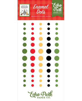 Echo Park Winnie The Pooh Christmas Enamel Dots (WPC386028)