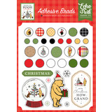 Echo Park Winnie The Pooh Christmas Adhesive Brads (WPC386020)