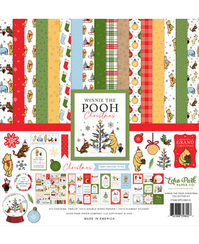 Echo Park Winnie The Pooh Christmas 12x12 Inch Collection Kit (WPC386016)