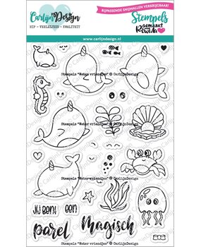CarlijnDesign Clear Stamps Water Vriendjes (CDST-0123)