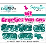 CarlijnDesign Snijmallen Groetjes Uit (CDSN-0273)