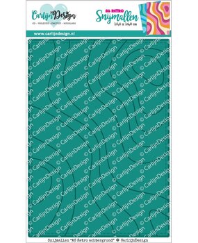 CarlijnDesign Snijmallen A6 Retro Achtergrond (CDSN-0269)