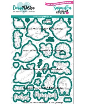 CarlijnDesign Snijmallen Water Vriendjes (CDSN-0267)