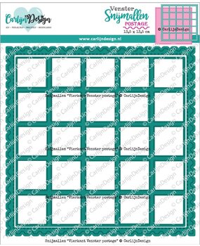 CarlijnDesign Dies Vierkant Venster Postage (CDSN-0264)