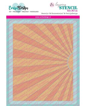 CarlijnDesign Stencils A6 Zonnestralen (CDSC-0034)