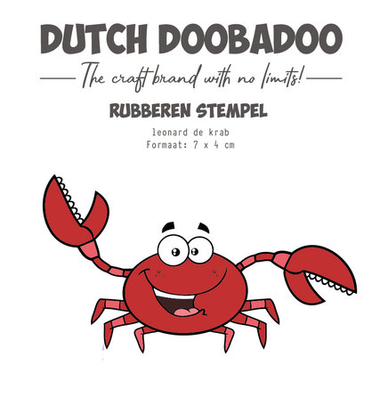 Dutch Doobadoo Rubber Stamp Leonard de Krab (497.004.019) (OUTLET) Dutch Doobadoo Rubber Stamp Leonard de Krab (497.004.019) (OUTLET)