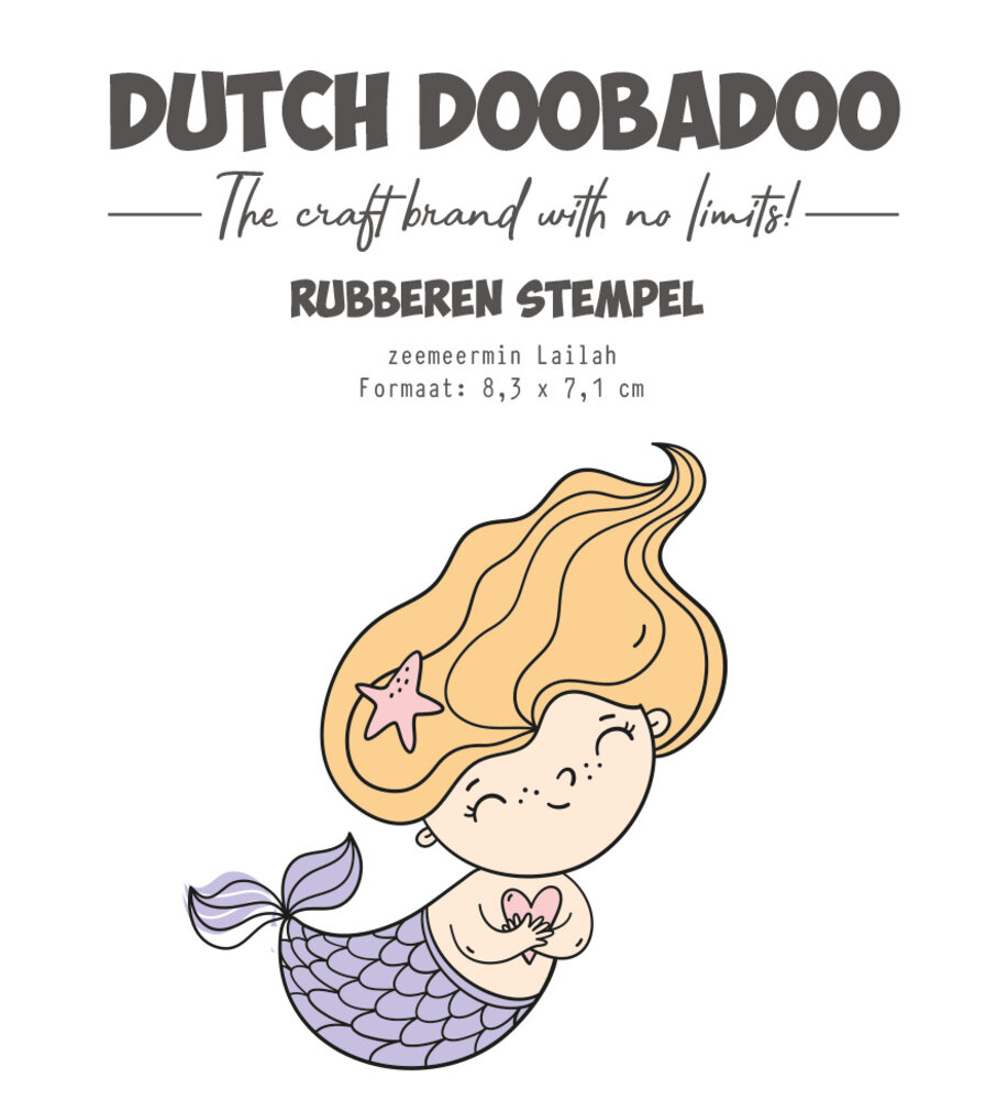 Dutch Doobadoo Rubber Stamp Zeemeermin Lailah (497.004.021) (OUTLET) Dutch Doobadoo Rubber Stamp Zeemeermin Lailah (497.004.021) (OUTLET)