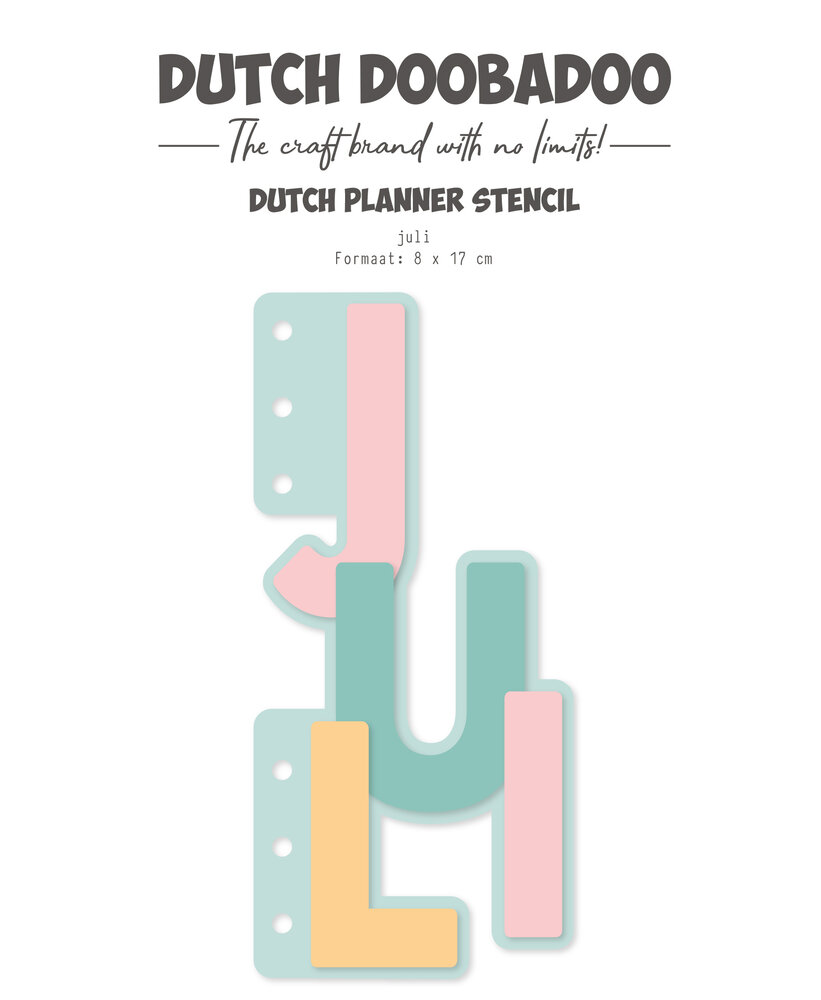 Dutch Doobadoo Dutch Planner Stencil Juli (470.784.328) (OUTLET)