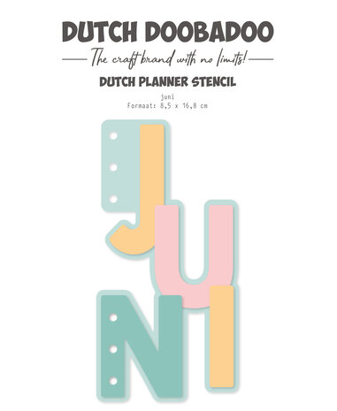 Dutch Doobadoo Dutch Planner Stencil Juni (470.784.327) (OUTLET)