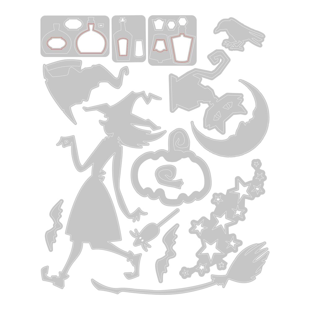 Sizzix Thinlits Die by Tim Holtz Vault Wicked (15pcs) (666683)