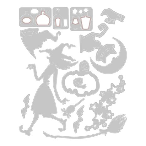 Sizzix Thinlits Die by Tim Holtz Vault Wicked (15pcs) (666683)