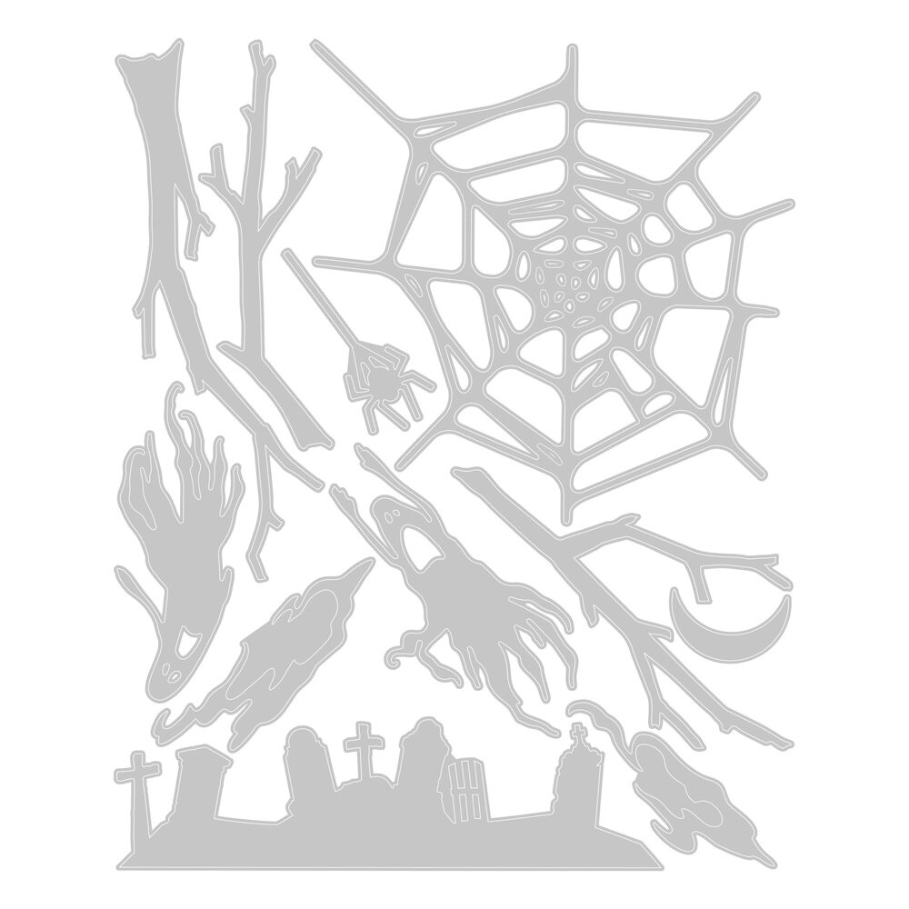 Sizzix Thinlits Die by Tim Holtz Vault Fright Night (11pcs) (666684)