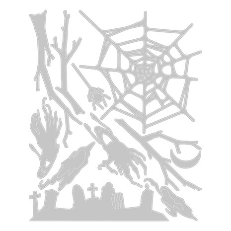 Sizzix Thinlits Die by Tim Holtz Vault Fright Night (11pcs) (666684)