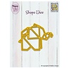 Nellie Snellen Shape Die Origami Elephant (SD325) (DISCONTINUED) Nellie Snellen Shape Die Origami Elephant (SD325) (DISCONTINUED)