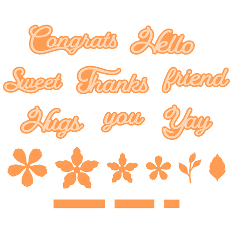 Tonic Studios Foliage and Simple Sentiments Die Set (5579E) (DISCONTINUED) Tonic Studios Foliage and Simple Sentiments Die Set (5579E) (DISCONTINUED)