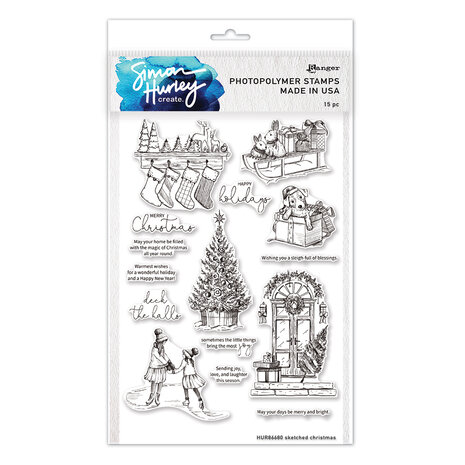 Ranger Simon Hurley create. Photopolymer Stamps 6x9 Inch Sketched Christmas (HUR86680) (DISCONTINUED) Ranger Simon Hurley create. Photopolymer Stamps 6x9 Inch Sketched Christmas (HUR86680) (DISCONTINUED)