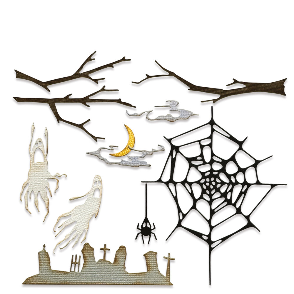 Sizzix Thinlits Die by Tim Holtz Vault Fright Night (11pcs) (666684)