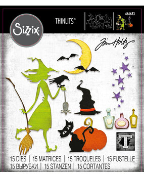 Sizzix Thinlits Die by Tim Holtz Vault Wicked (15pcs) (666683) Sizzix Thinlits Die by Tim Holtz Vault Wicked (15pcs) (666683)