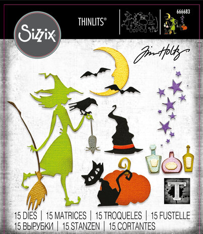 Sizzix Thinlits Die by Tim Holtz Vault Wicked (15pcs) (666683)