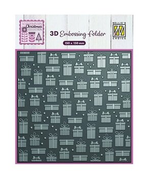 Nellie Snellen 3D Embossing Folder Presents (EF3D096)