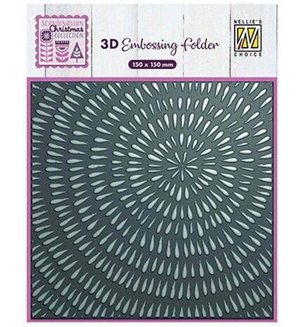 Nellie Snellen 3D Embossing folder Sliced wood (EF3D100) (OUTLET) Nellie Snellen 3D Embossing folder Sliced wood (EF3D100) (OUTLET)