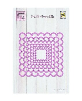 Nellie Snellen Multi Frame Dies Scalloped Square (MFD165)