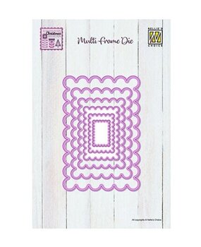 Nellie Snellen Multi Frame Dies Scalloped Rectangle (MFD166)