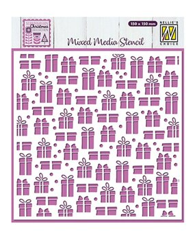 Nellie Snellen Mixed Media Stencil Presents (MMS4K-074)