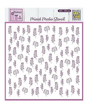 Nellie Snellen Mixed Media Stencil Leaves (MMS4K-075)