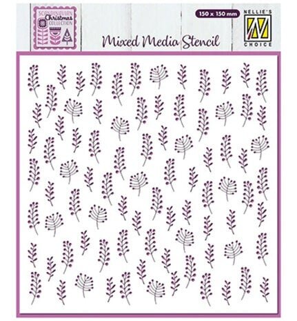 Nellie Snellen Stencil Leaves (MMS4K-075) (OUTLET) Nellie Snellen Stencil Leaves (MMS4K-075) (OUTLET)