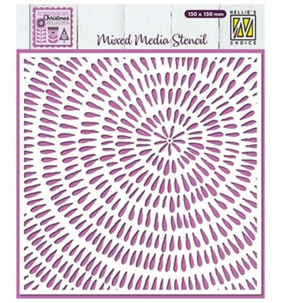 Nellie Snellen Stencil Leaf Grain (MMS4K-076) (OUTLET)
