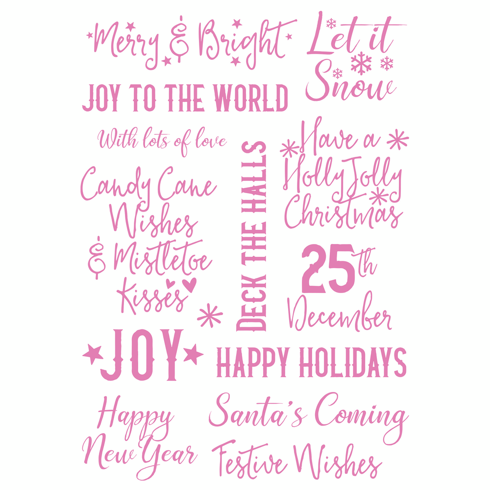 Tonic Studios A Candy Cane Christmas 6x8 Inch Sentiments Stamp Set (14pcs) (5540e) Tonic Studios A Candy Cane Christmas 6x8 Inch Sentiments Stamp Set (14pcs) (5540e)