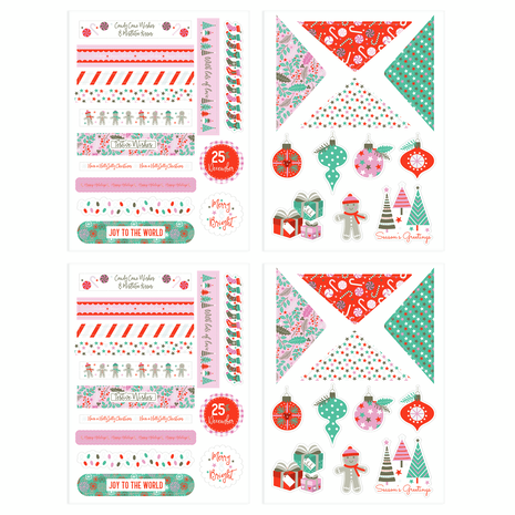 Tonic Studios A Candy Cane Christmas Luxury Foiled Toppers (5542e) Tonic Studios A Candy Cane Christmas Luxury Foiled Toppers (5542e)