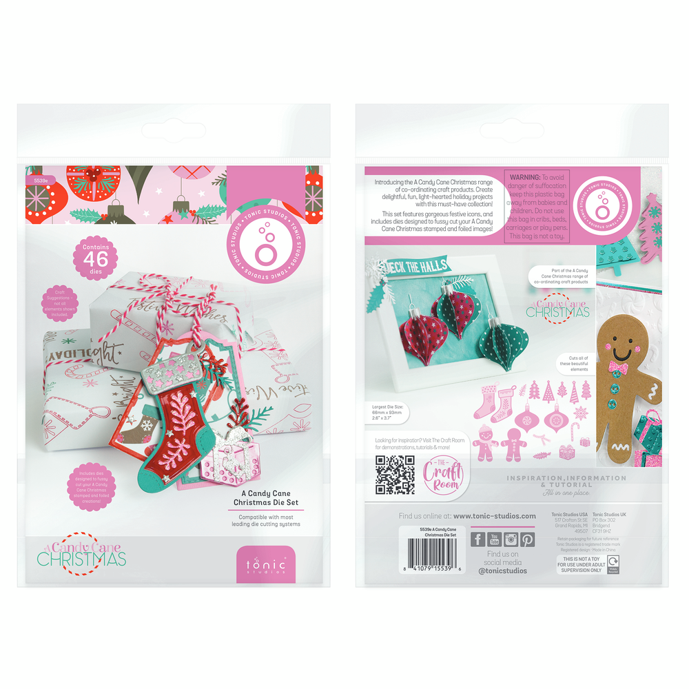 Tonic Studios A Candy Cane Christmas Die Set (46pcs) (5539e) Tonic Studios A Candy Cane Christmas Die Set (46pcs) (5539e)