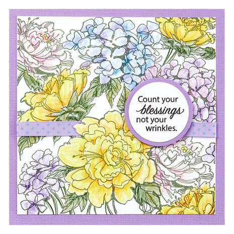 Stampendous Floral Garden Cling Rubber Stamp (RSC-032) (OUTLET)