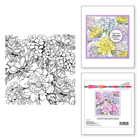 Stampendous Floral Garden Cling Rubber Stamp (RSC-032) (OUTLET)