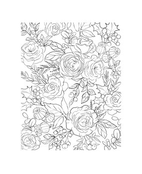 Spellbinders Winter Rose Background Press Plate (BP-195) Spellbinders Winter Rose Background Press Plate (BP-195)