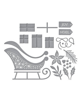 Spellbinders Delivering Joy Sleigh Etched Dies (S4-1358)