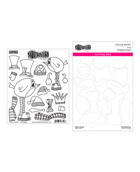 Spellbinders Robin Couture Stamp and Die Bundle (BD-0854) (OUTLET)