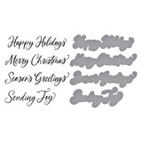 Spellbinders Sending Joy Sentiments Press Plate & Die Set (BP-204) Spellbinders Sending Joy Sentiments Press Plate & Die Set (BP-204)