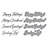 Sending Joy Sentiments Press Plate & Die Set (BP-204) Sending Joy Sentiments Press Plate & Die Set (BP-204)