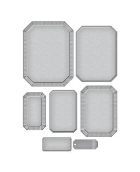 Spellbinders Emerald Cut Labels and Tag Etched Dies (S5-641)