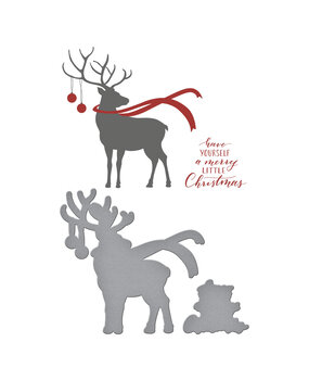 Spellbinders Dashing Reindeer Registration Press Plate & Die Set (BPR-013) Spellbinders Dashing Reindeer Registration Press Plate & Die Set (BPR-013)