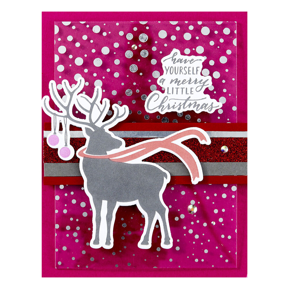 Spellbinders Dashing Reindeer Registration Press Plate & Die Set (BPR-013)
