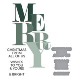 Spellbinders Color Mix Merry Registration Press Plates & Die Set (BPR-016) Spellbinders Color Mix Merry Registration Press Plates & Die Set (BPR-016)